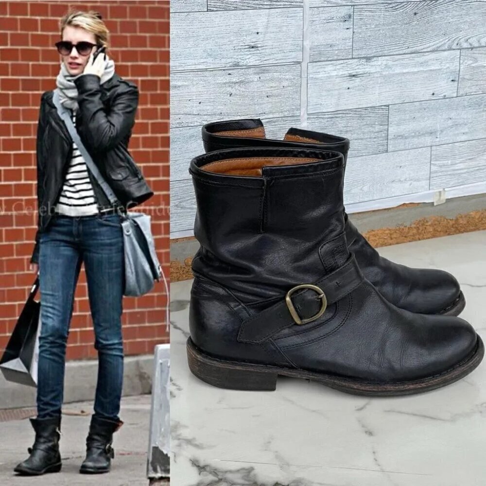 Fiorentini + Baker Eternity Leather Ankle Boots size 37/7